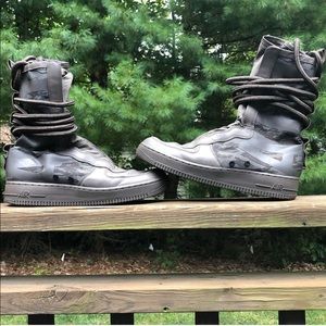 Black and Grey Camo SF Air Force 1s